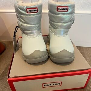 Hunter Silver Winter Boots
